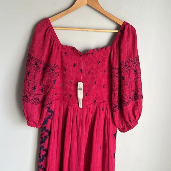 NEW Anthropologie Bonnie Smocked Midi Dress - Picture 6 of 12